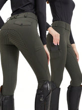 Women's Equestrian Pants Professional Horse Riding Sportswear High Stretch Slim Fit Silicone Anti-Slip Pants Horse Riding Equipment
