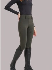 Women's Equestrian Pants Professional Horse Riding Sportswear High Stretch Slim Fit Silicone Anti-Slip Pants Horse Riding Equipment