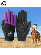 FINGER TEN Horse Riding Gloves For Women Equestrian Ride 1 Pair, Autumn Summer Comfortable Breathable Grip