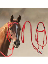 Horse Bridle Adjustable Snaffle Noseband Nylon Equine Noseband Reins For Women Men Soft Lined Trail Riding Equestrian Supplies