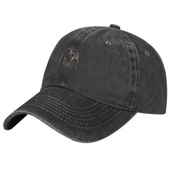 Stylish Printed Horse Lover Horseback Riding Equestrian Print Fashion Denim Baseball Cap - Adjustable Washed Cotton Dad Hat - Lightweight, Breathable & Durable - Unisex Outdoor Sports & Casual Style