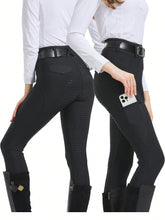 Professional All-Season Quick-Dry Equestrian Riding Pants, High Stretch, Abrasion-Resistant, Silicone Anti-Slip, Tight-Fitting Sports Equestrian Apparel (Without Thermal Lined)