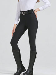 Professional All-Season Quick-Dry Equestrian Riding Pants, High Stretch, Abrasion-Resistant, Silicone Anti-Slip, Tight-Fitting Sports Equestrian Apparel (Without Thermal Lined)