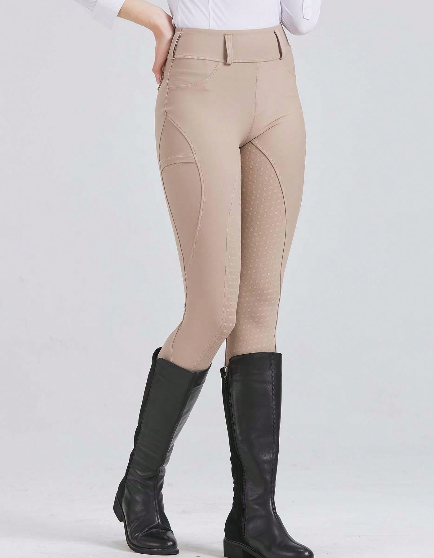 Spring & Summer Quick-Dry Equestrian Pants, Professional Horseback Riding Sports Wear, High Elasticity Slim Fit, Abrasion Resistant, Silicone Non-Slip Equestrian Pants, Riding Gear