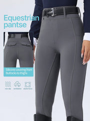 ROYALS MATTINI Women Equestrian Riding Pants, Full Silicone Grip Non-Slip Durable Jodhpurs, Ladies' Horse Riding Breeches With Pockets, Suitable For Equestrian Sports, Quick-Dry