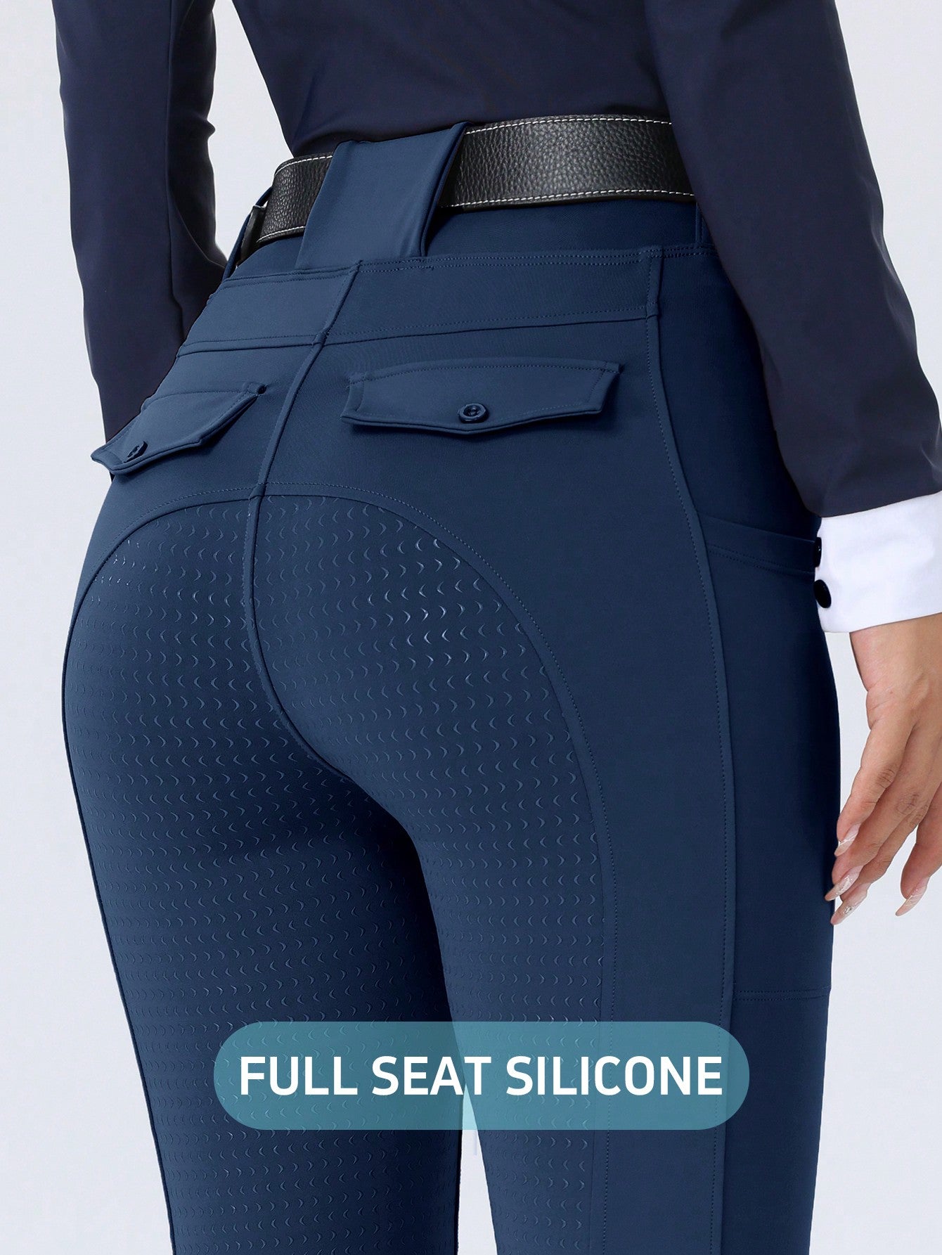 ROYALS MATTINI Women Equestrian Riding Pants, Full Silicone Grip Non-Slip Durable Jodhpurs, Ladies' Horse Riding Breeches With Pockets, Suitable For Equestrian Sports, Quick-Dry