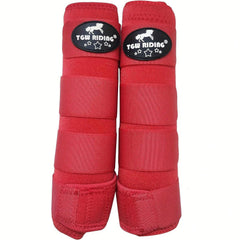 TGW RIDING Horse Sport Medicine Front Shock-Absorbing Boots, All-Round Lower Limb Protection & Support Sport Boots, Perfect For Endurance Training And Performance,1Pair