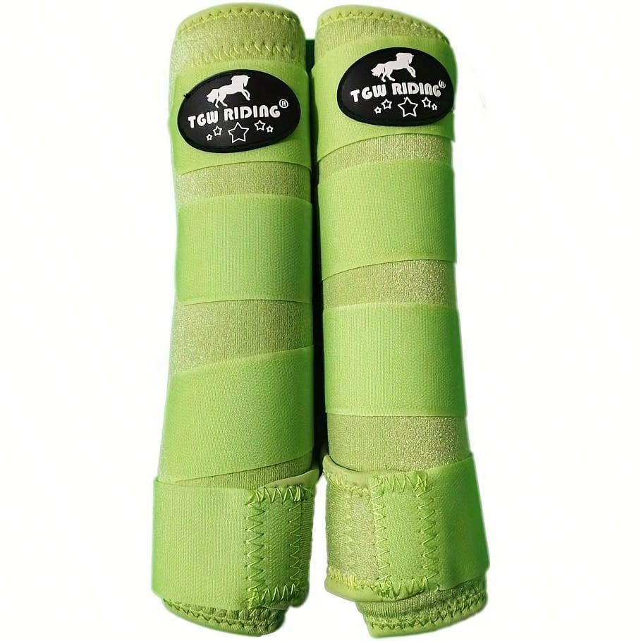 TGW RIDING Horse Sport Medicine Front Shock-Absorbing Boots, All-Round Lower Limb Protection & Support Sport Boots, Perfect For Endurance Training And Performance,1Pair