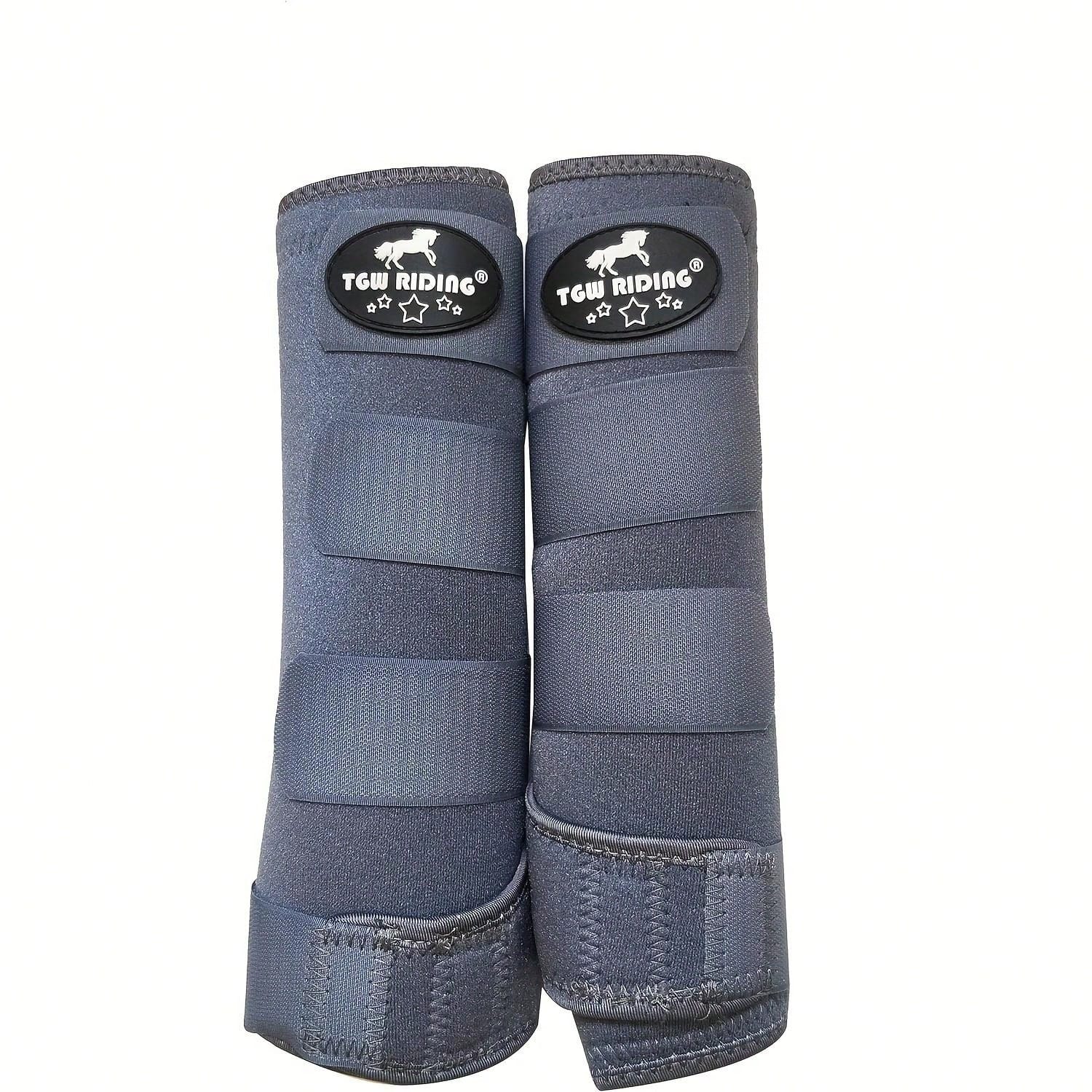 TGW RIDING Horse Sport Medicine Front Shock-Absorbing Boots, All-Round Lower Limb Protection & Support Sport Boots, Perfect For Endurance Training And Performance,1Pair