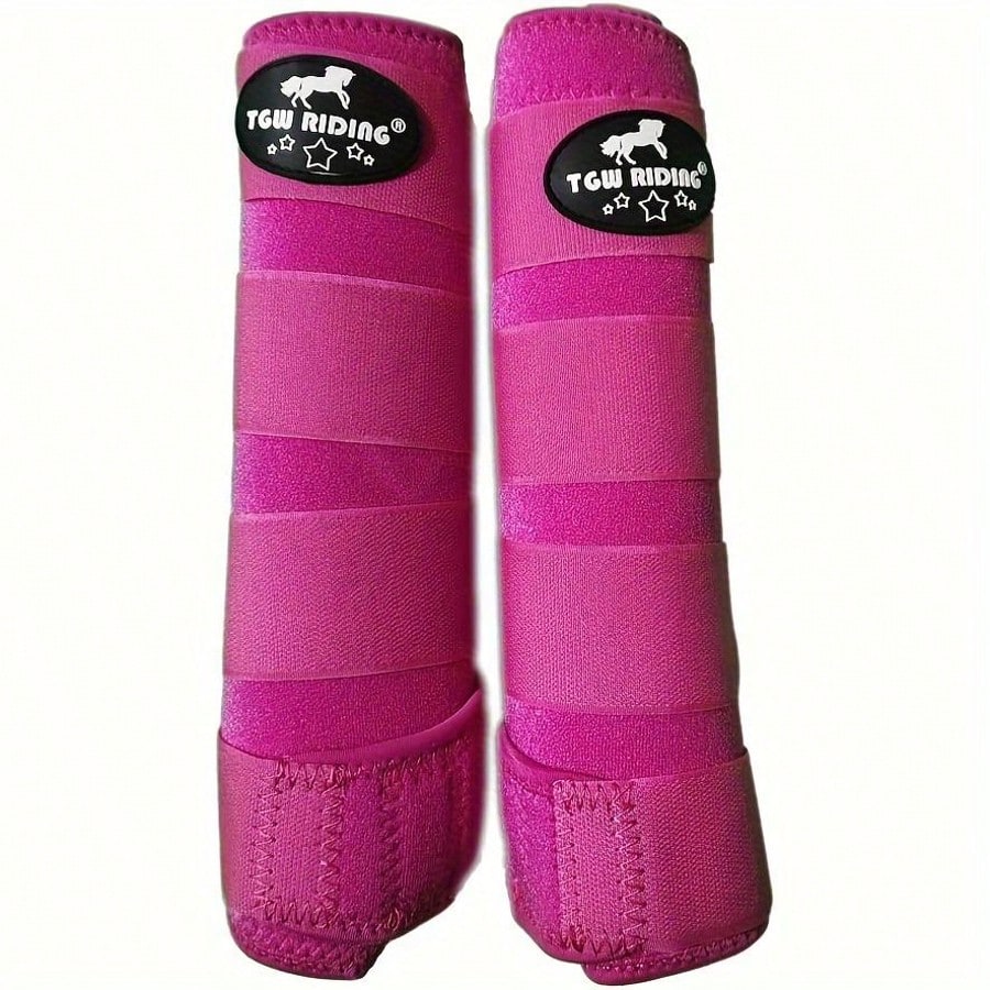 TGW RIDING Horse Sport Medicine Front Shock-Absorbing Boots, All-Round Lower Limb Protection & Support Sport Boots, Perfect For Endurance Training And Performance,1Pair