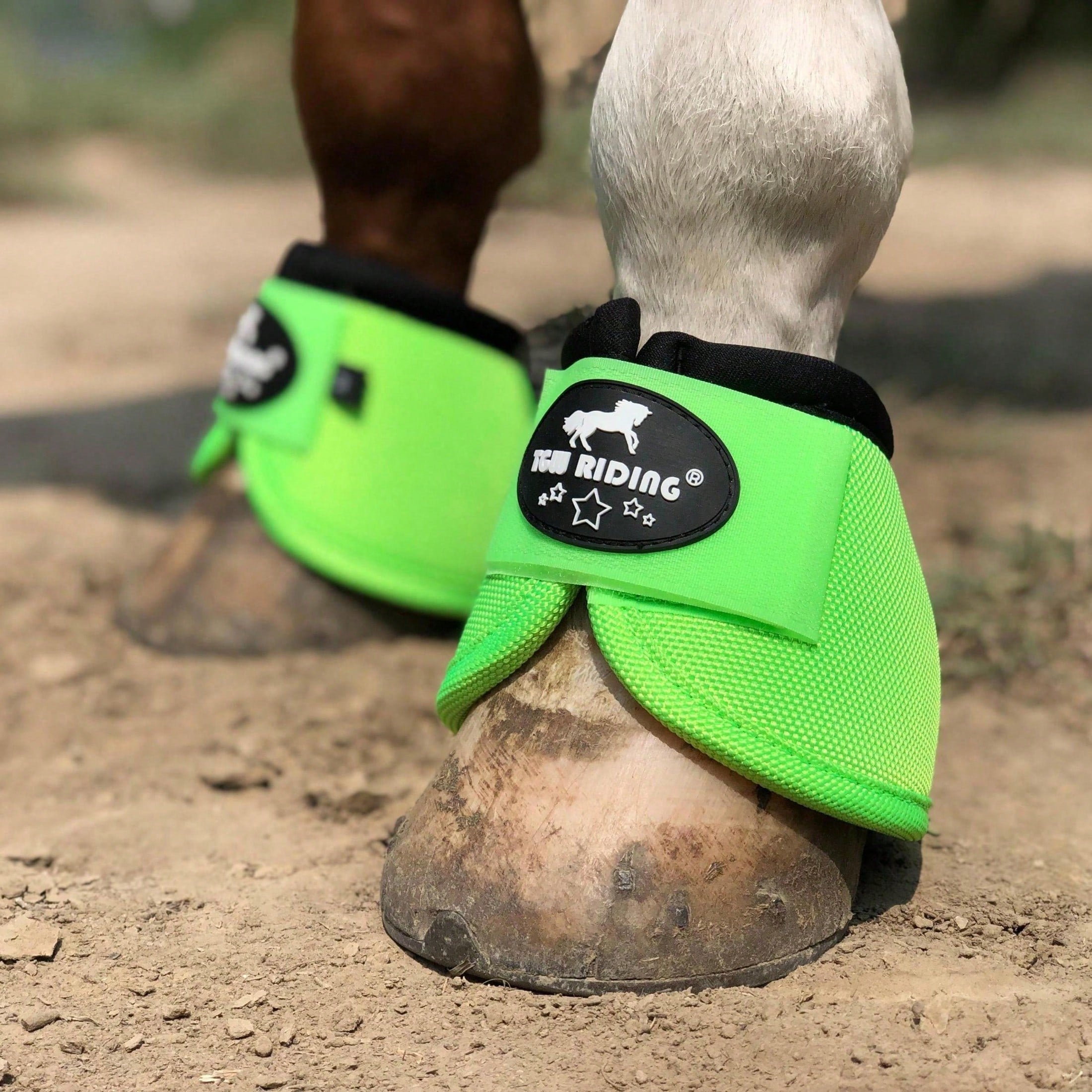 TGW RIDING TGW RIDING 2520D Horse Bell Boots No-Turn Horse Bell Boots, Equine Ballistic Hoof Overreach Bell Boot, Pair