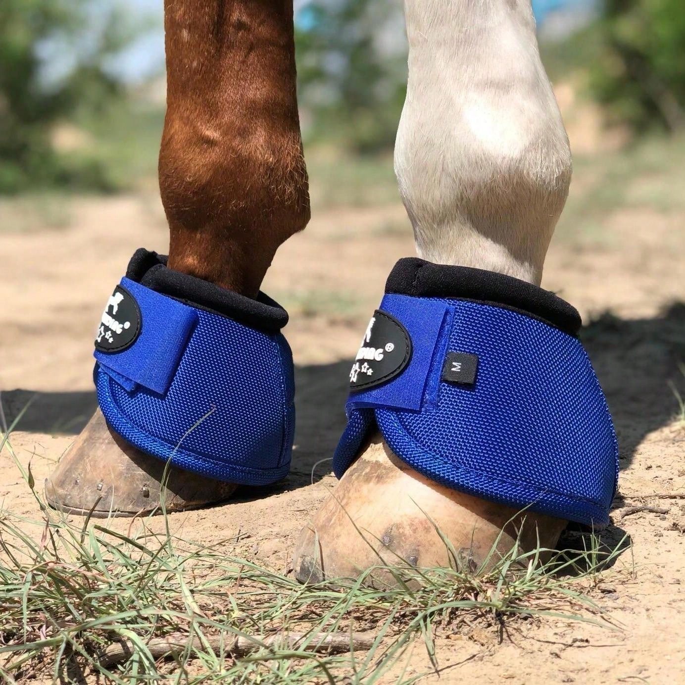 TGW RIDING TGW RIDING 2520D Horse Bell Boots No-Turn Horse Bell Boots, Equine Ballistic Hoof Overreach Bell Boot, Pair