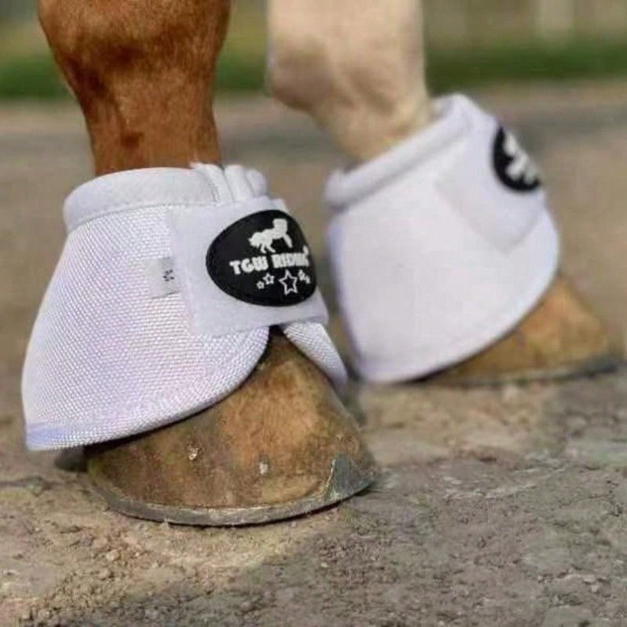 TGW RIDING TGW RIDING 2520D Horse Bell Boots No-Turn Horse Bell Boots, Equine Ballistic Hoof Overreach Bell Boot, Pair