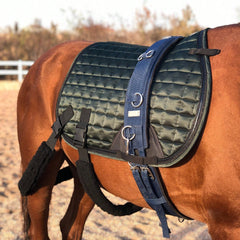 TGW RIDING Horse Training Saddle Pad With Detachable Elastic Band And Fur Band,1Piece