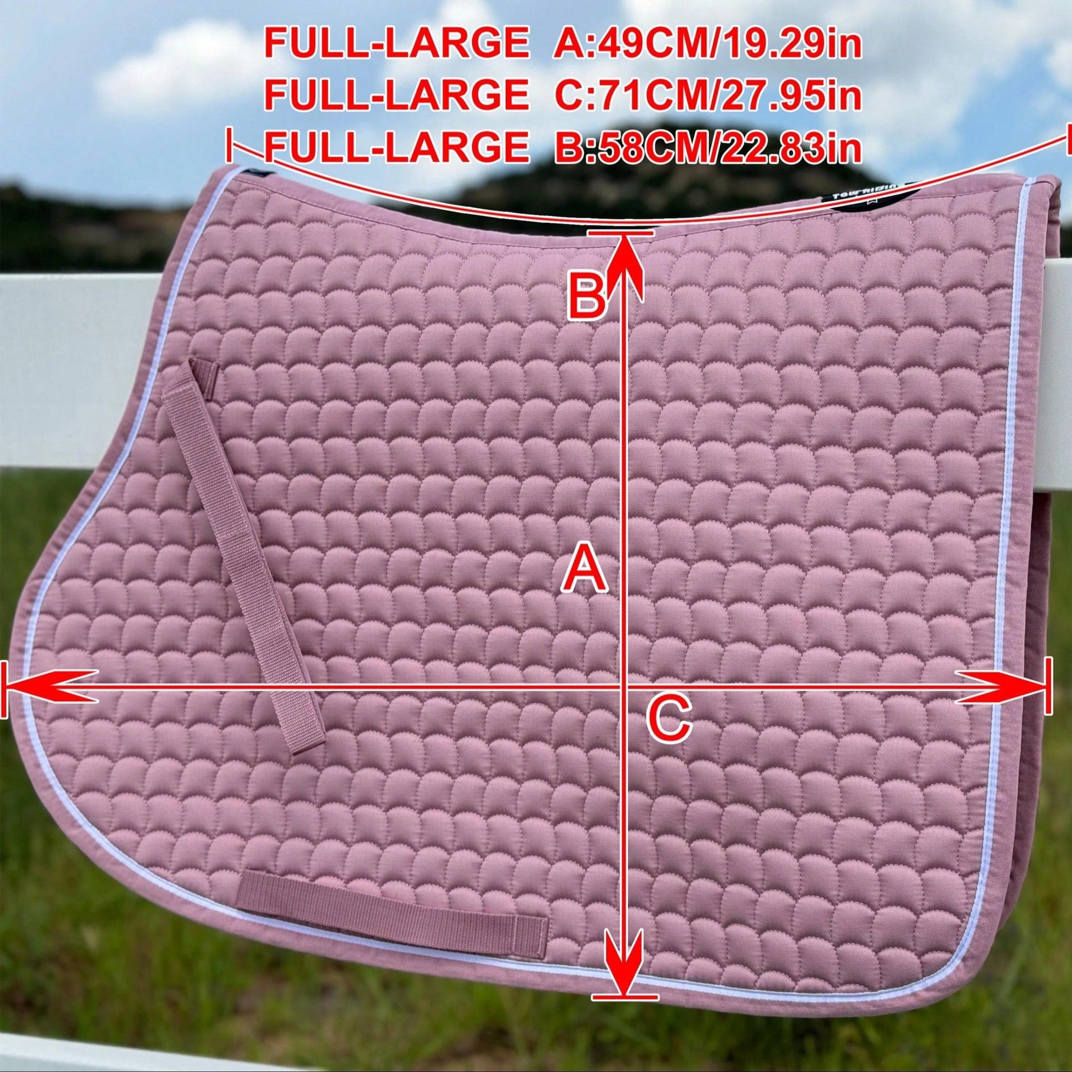 TGW RIDING Horse Saddle Pad Equine Tack Horse Dressage Saddle Pad All Purpose Horse Saddle Pad Full Size,1piece