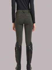 Women's Equestrian Pants Professional Horse Riding Sportswear High Stretch Slim Fit Silicone Anti-Slip Pants Horse Riding Equipment