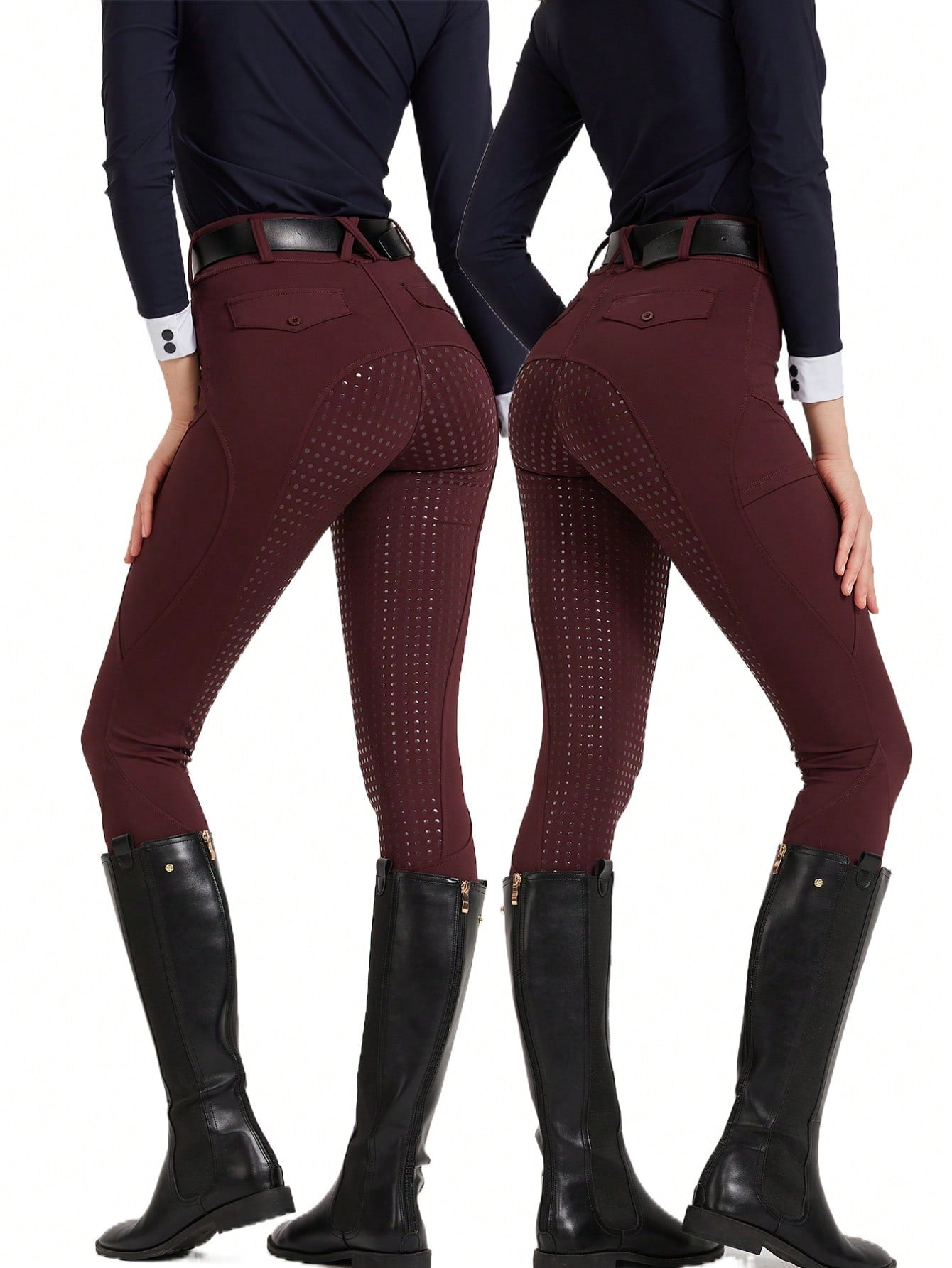 Professional Equestrian Sports High Elasticity Slim Fit Wear-Resistant Silicon Gel Anti-Slip Riding Breeches Horse Riding Gear