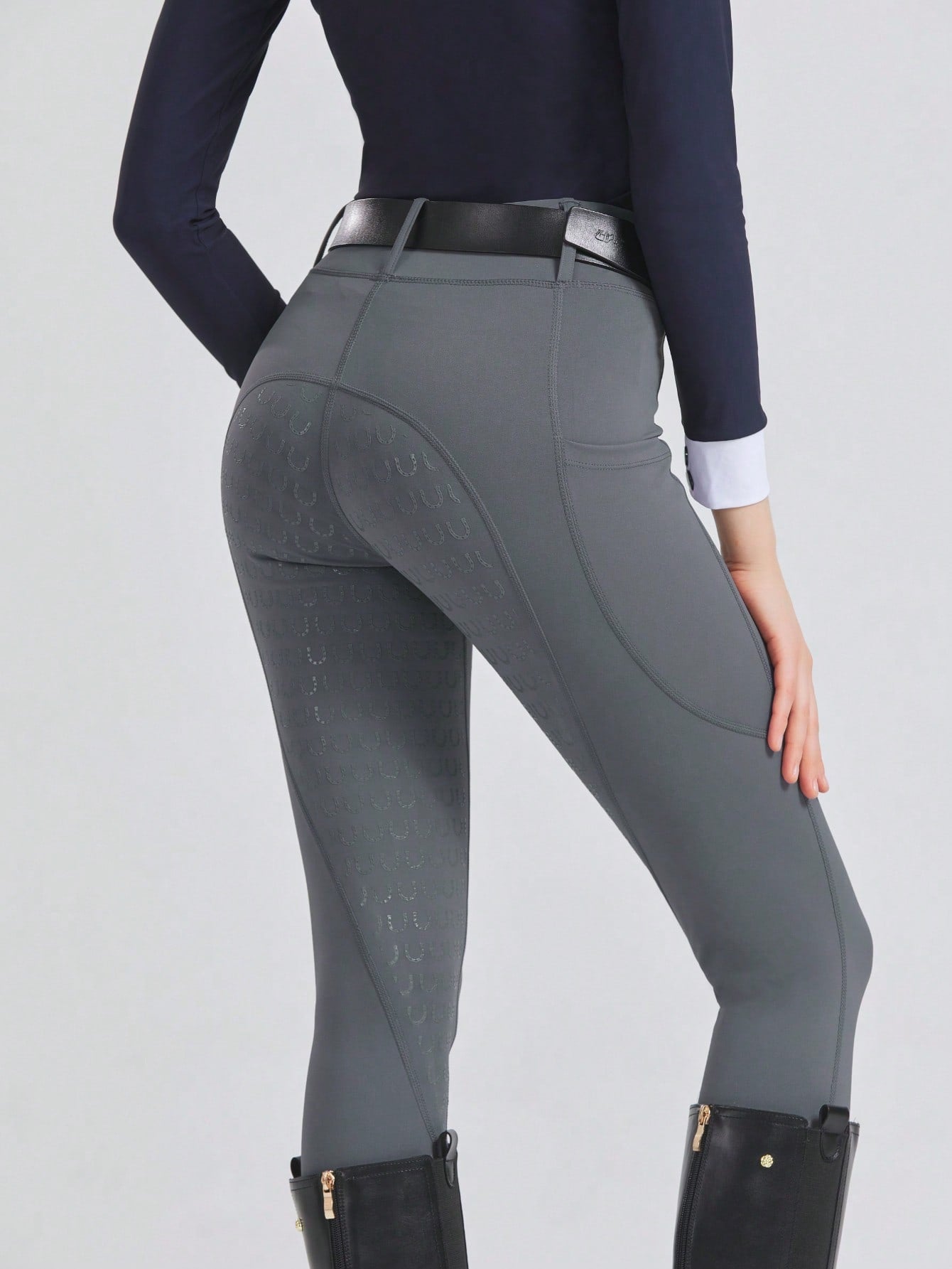 Women's Slim Fit High Stretch Equestrian Pants For Summer, Abrasion Resistant And Non-Slip, Tight Riding Pants, Equestrian Sports Apparel (Belt Not Included)