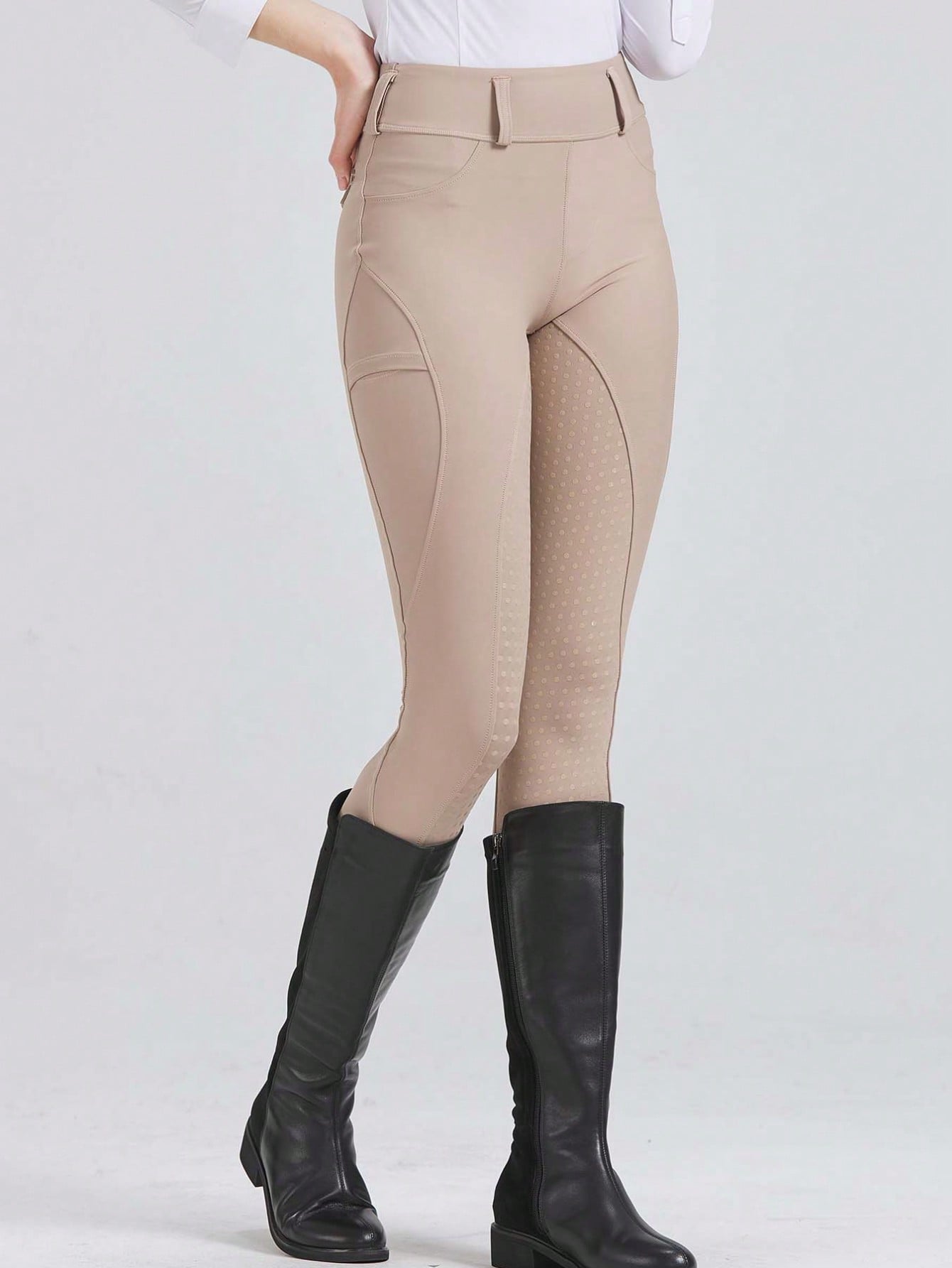 Spring & Summer Quick-Dry Equestrian Pants, Professional Horseback Riding Sports Wear, High Elasticity Slim Fit, Abrasion Resistant, Silicone Non-Slip Equestrian Pants, Riding Gear