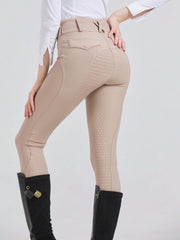 Spring & Summer Quick-Dry Equestrian Pants, Professional Horseback Riding Sports Wear, High Elasticity Slim Fit, Abrasion Resistant, Silicone Non-Slip Equestrian Pants, Riding Gear