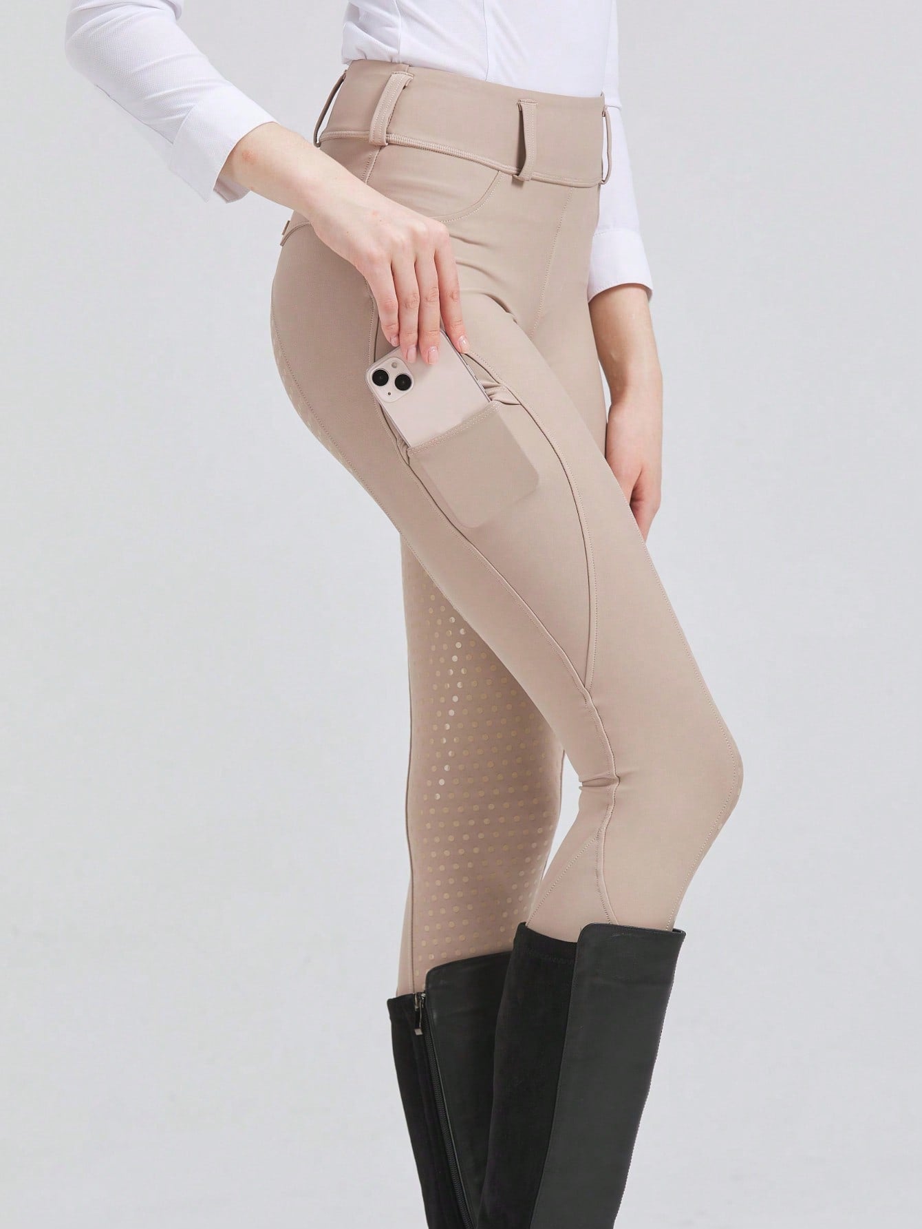 Spring & Summer Quick-Dry Equestrian Pants, Professional Horseback Riding Sports Wear, High Elasticity Slim Fit, Abrasion Resistant, Silicone Non-Slip Equestrian Pants, Riding Gear