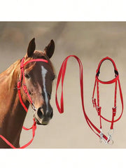 Horse Bridle Adjustable Snaffle Noseband Nylon Equine Noseband Reins For Women Men Soft Lined Trail Riding Equestrian Supplies