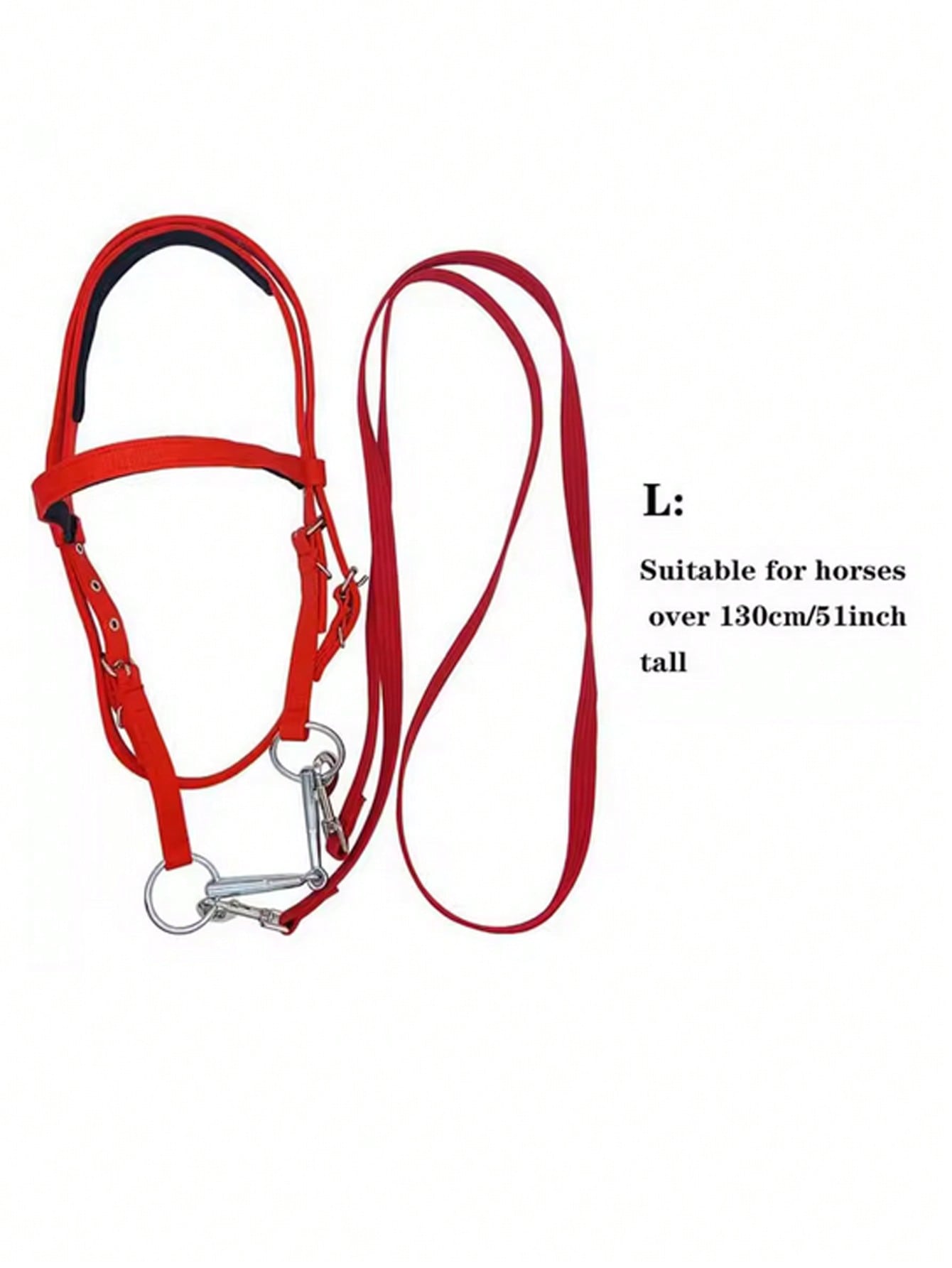 Horse Bridle Adjustable Snaffle Noseband Nylon Equine Noseband Reins For Women Men Soft Lined Trail Riding Equestrian Supplies