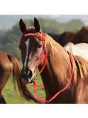 Horse Bridle Adjustable Snaffle Noseband Nylon Equine Noseband Reins For Women Men Soft Lined Trail Riding Equestrian Supplies