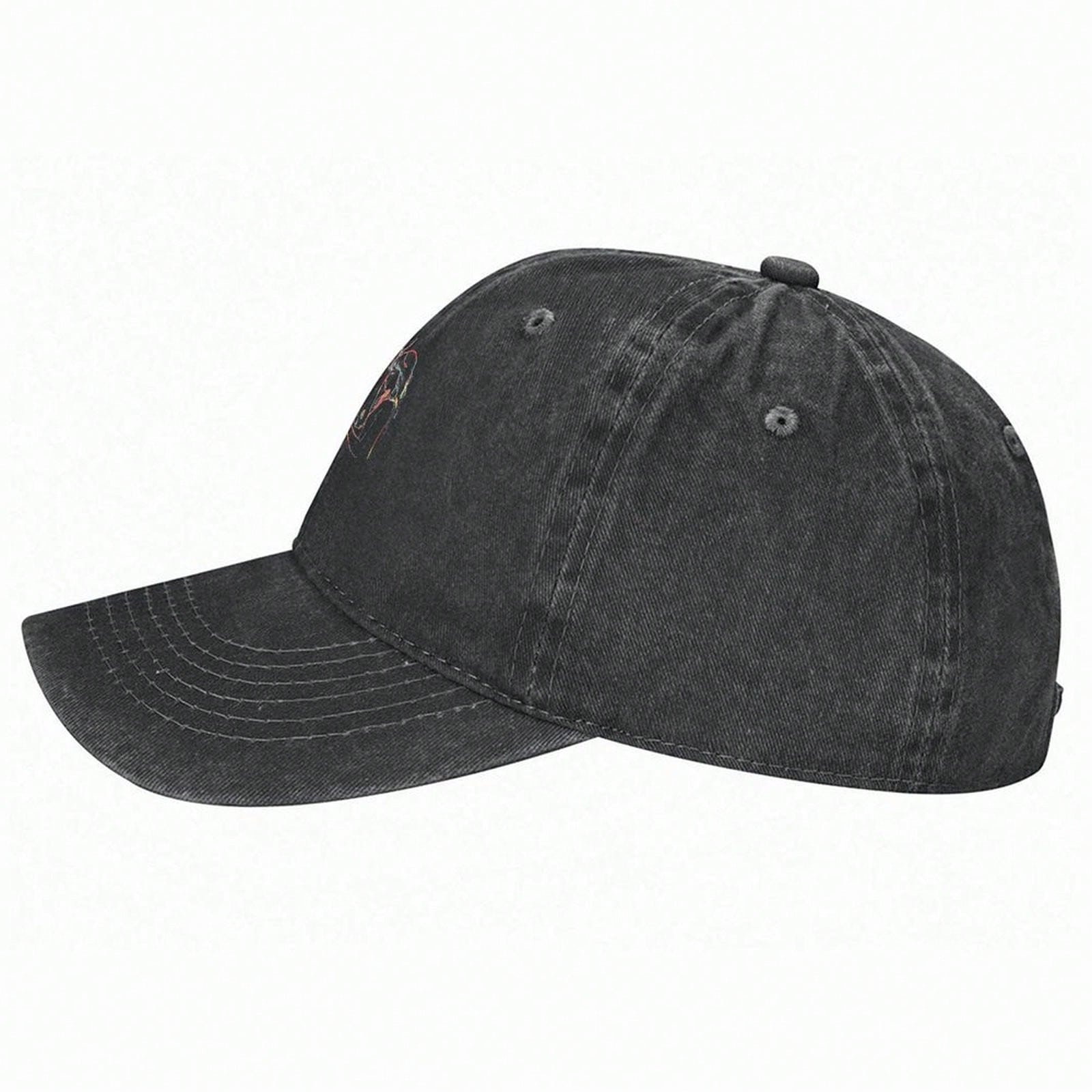Stylish Printed Horse Lover Horseback Riding Equestrian Print Fashion Denim Baseball Cap - Adjustable Washed Cotton Dad Hat - Lightweight, Breathable & Durable - Unisex Outdoor Sports & Casual Style