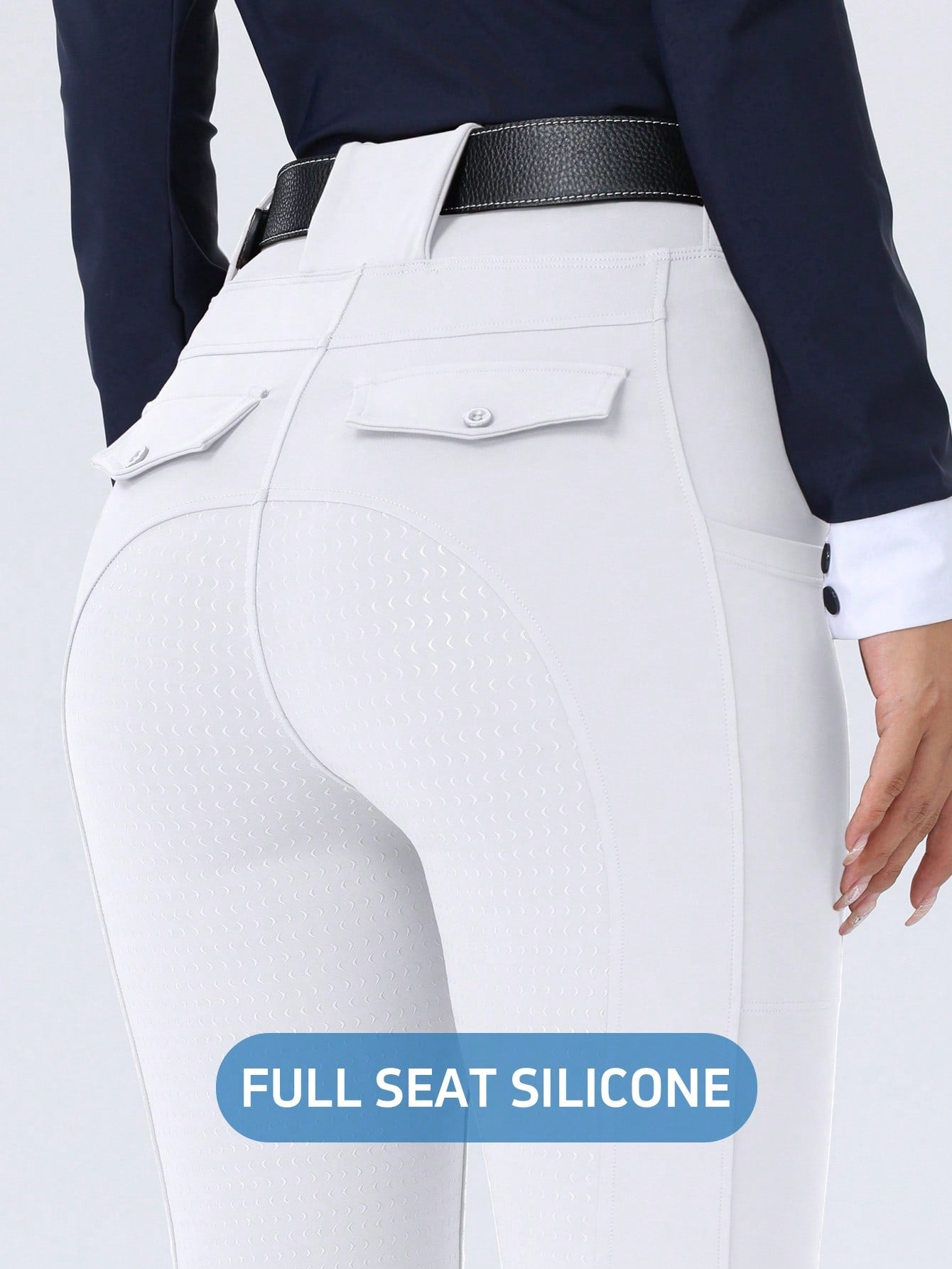 ROYALS MATTINI Women Equestrian Riding Pants, Full Silicone Grip Non-Slip Durable Jodhpurs, Ladies' Horse Riding Breeches With Pockets, Suitable For Equestrian Sports, Quick-Dry