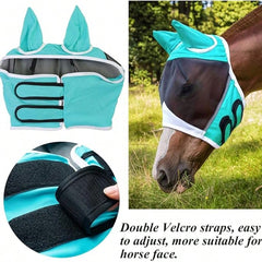 Ear-Attached Fly Mask, UV Protection Net For Horses