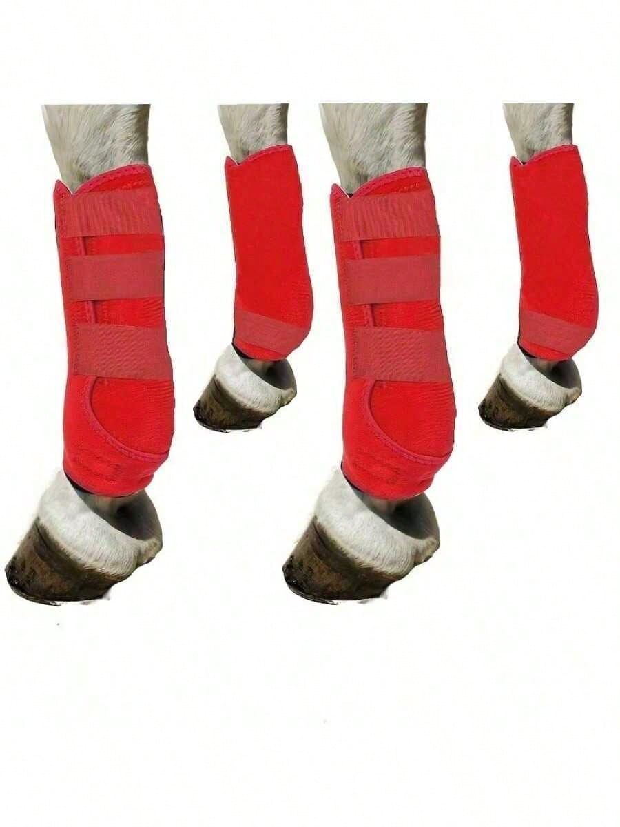 Horse Boots Splint Boots For Horses Set Of 4 Protective Boots Lower Limb Brushing Horse Boots Reusable Front Hind Leg Protection Gear