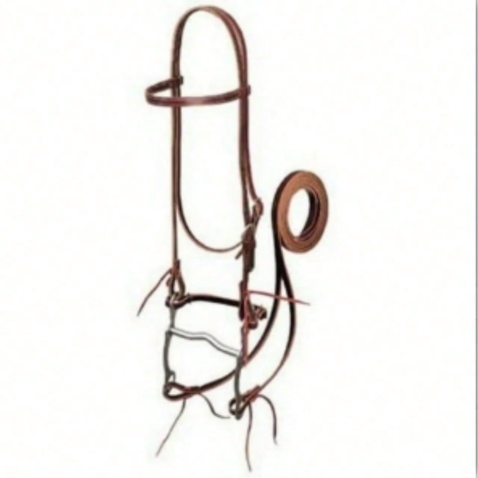Weaver Latigo Leather Pony Headstall Set Brown